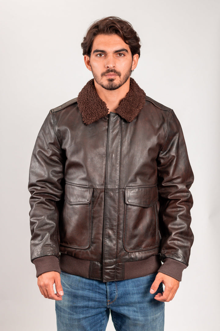 Bomber Men's Fashion Leather Jacket