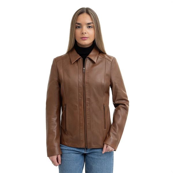 Patricia Womens Fashion Leather Jacket