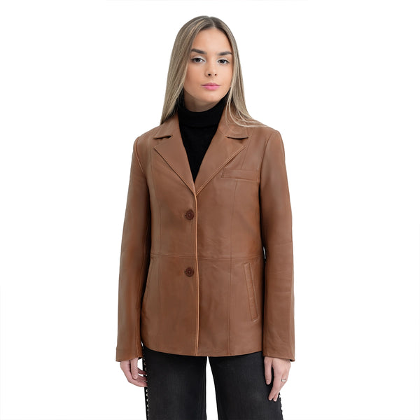 Dahlia Womens Fashion Leather Jacket